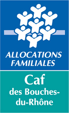 Logo de la CAF des Bouches-du-Rhône